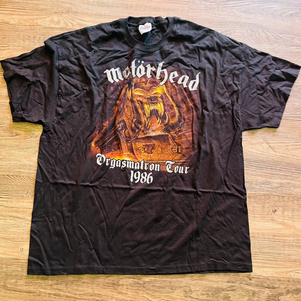 Motorhead Heavy Metal Lemmy Orgasmatron Tour Shirt 1986 Multiple Sizes